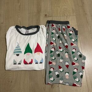 Festive Holiday Gnome Pajama Set